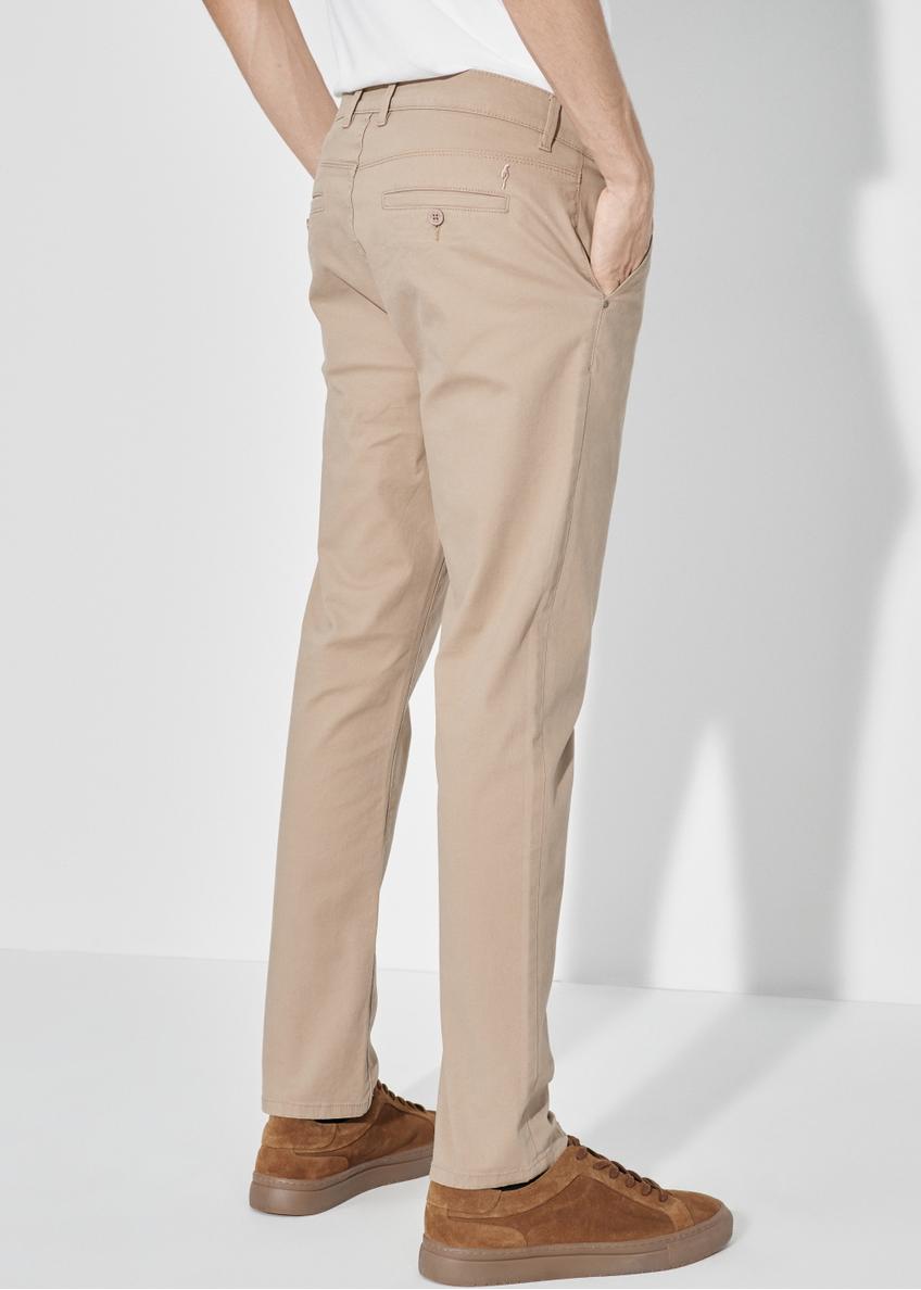 Beige men's chinos SPOMT-0087-24(W24)