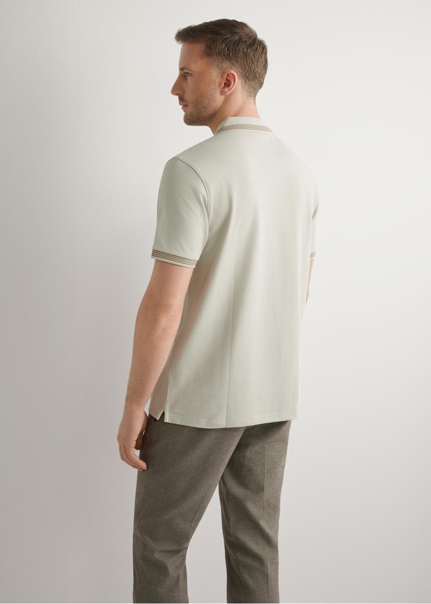 Light beige polo shirt POLMT-0090-1A(W26)