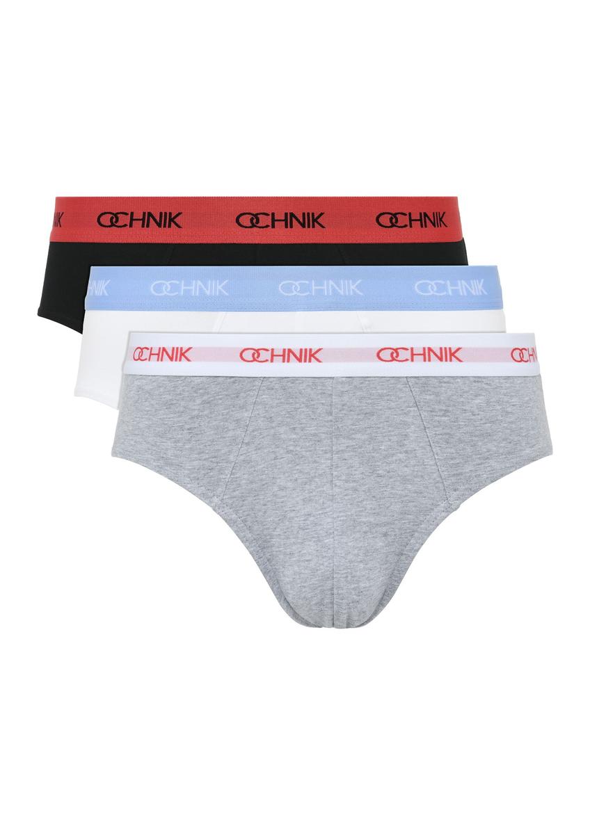 Three-pack of colored men's briefs ZESMS-0002-15(Z24)-01