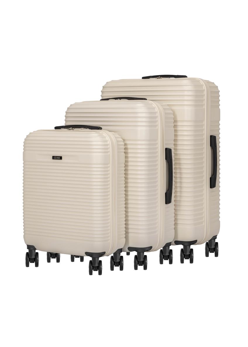 Set of 19'/24'/28' trolley suitcases WALAB-0040-0C(W26), diagonal view of the products on a white background.