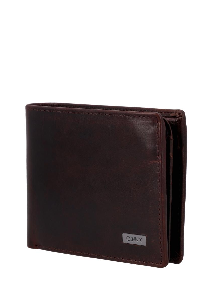 Men's brown leather wallet PORMS-0727-1I(Z26)