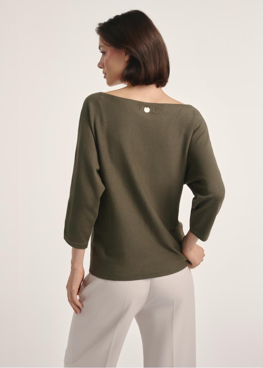 Women's khaki blouse BLUDT-0178-54(Z25)