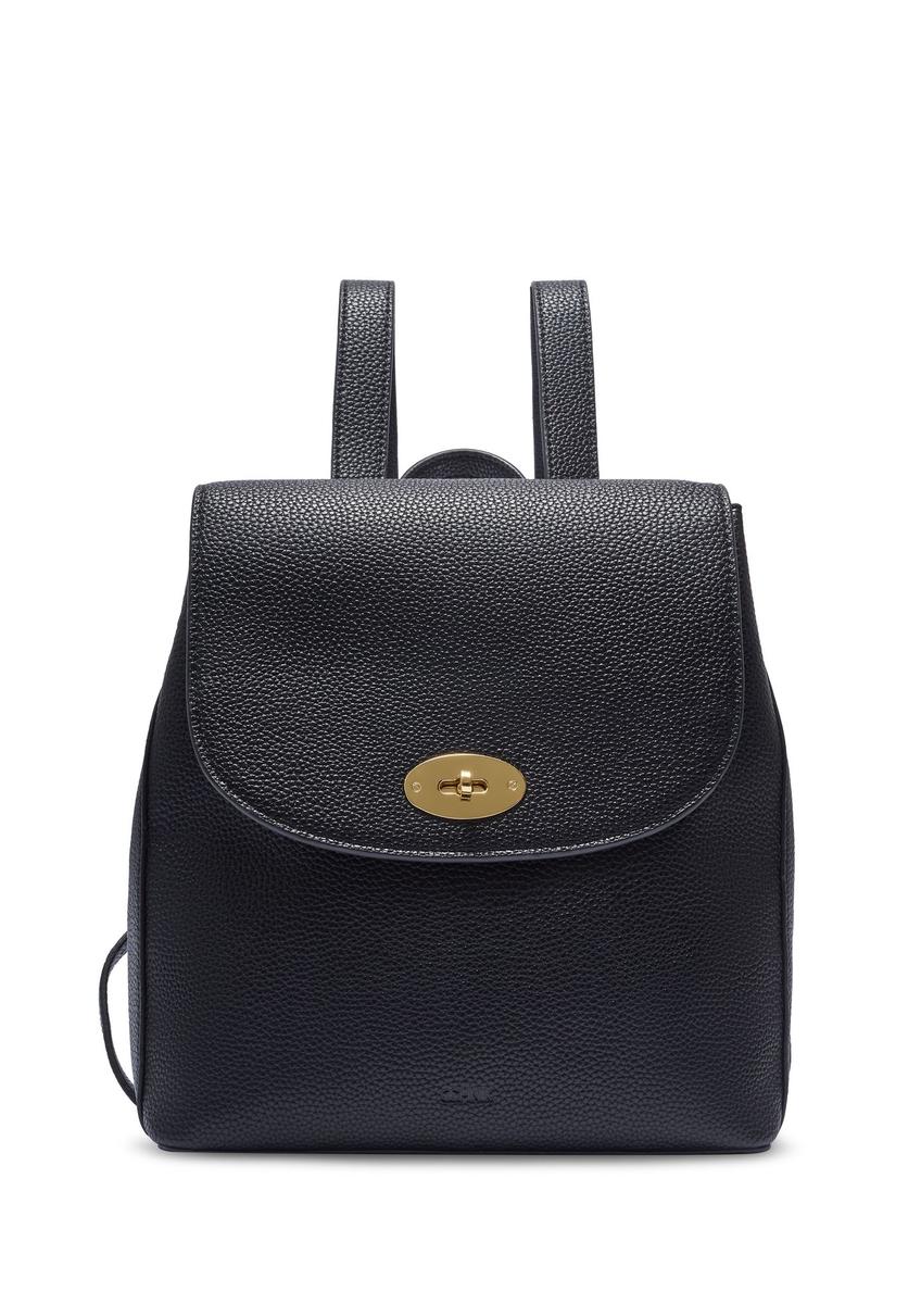 Black women's backpack TOREC-1138-9I(W26) - front product view on white background.