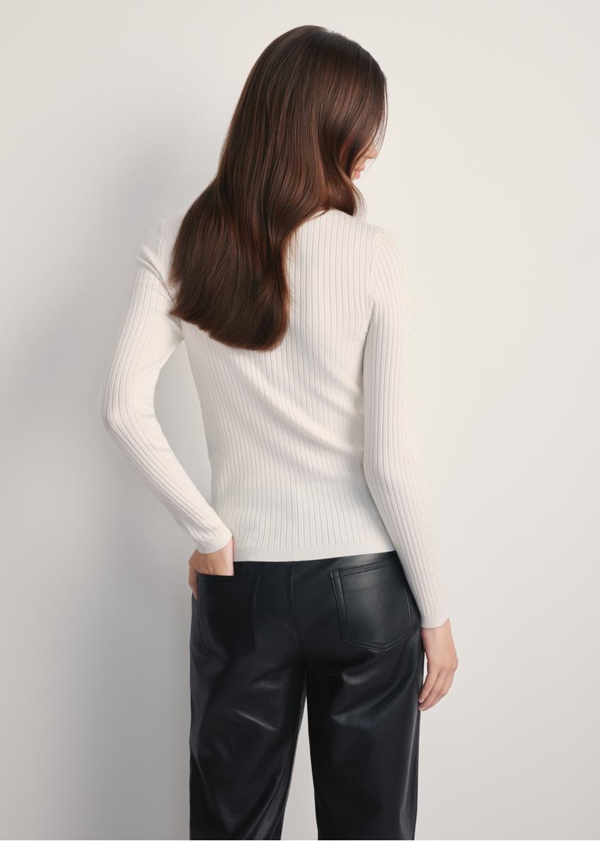 White women's blouse LSLDT-0049-12(Z25)