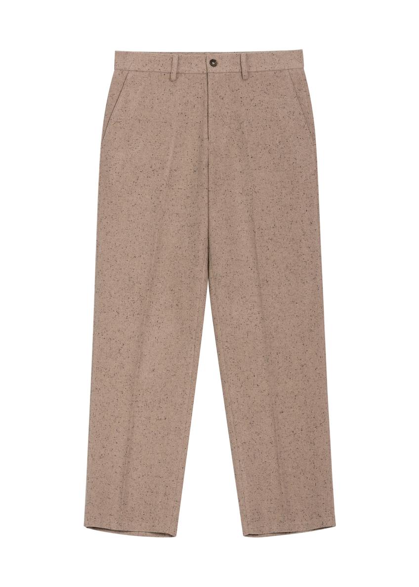 Men's cool beige trousers SPOMT-0131-1K(Z26), front view of the product on a white background.