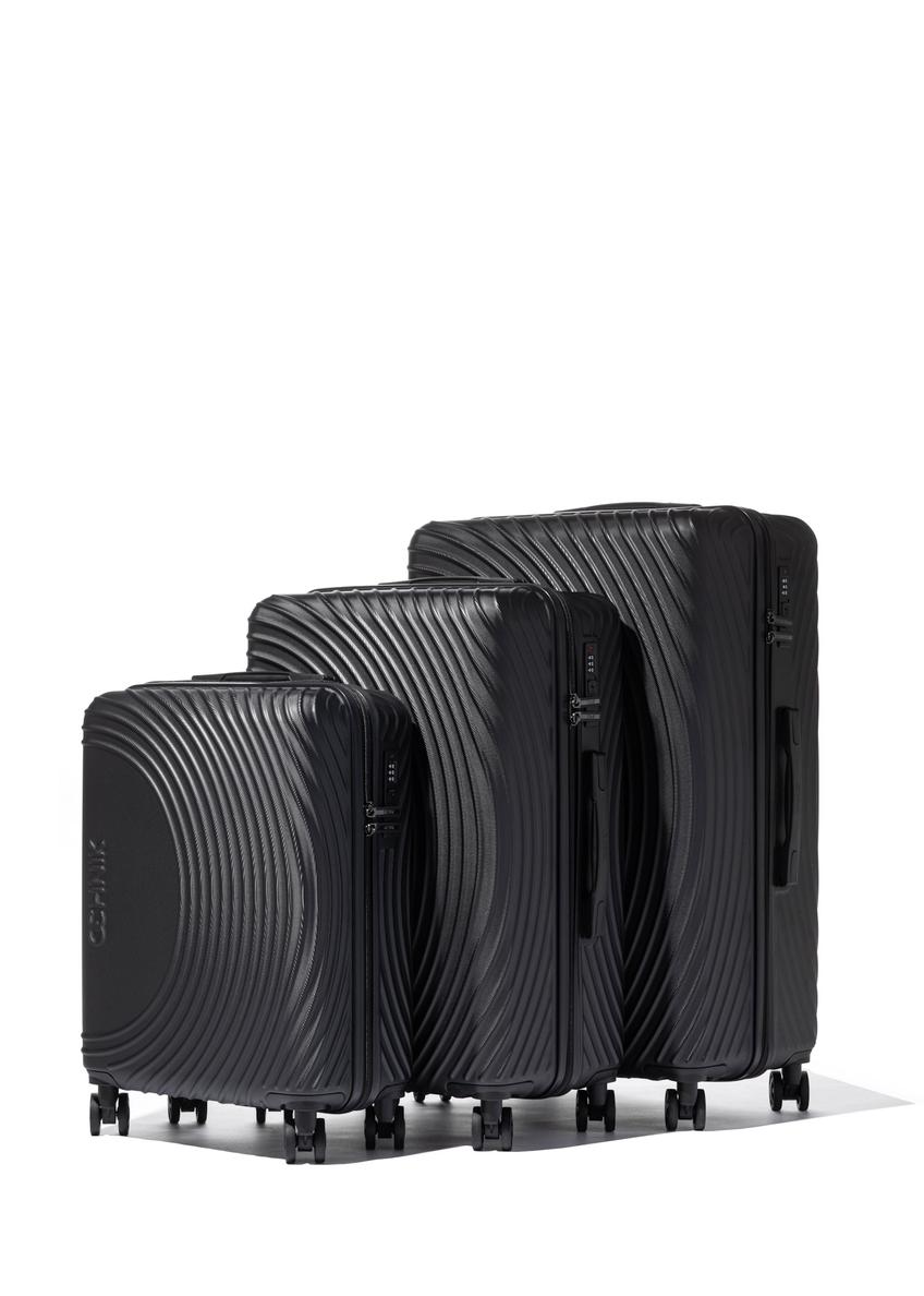 Set of wheeled suitcases (19"/24"/28") WALAB-0088-99(W26), angled product view on a white background.