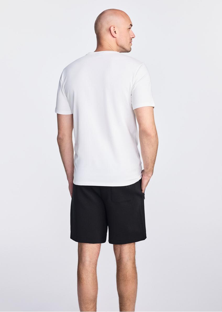 White cotton men's T-shirt TSHMT-0120-11(W25)