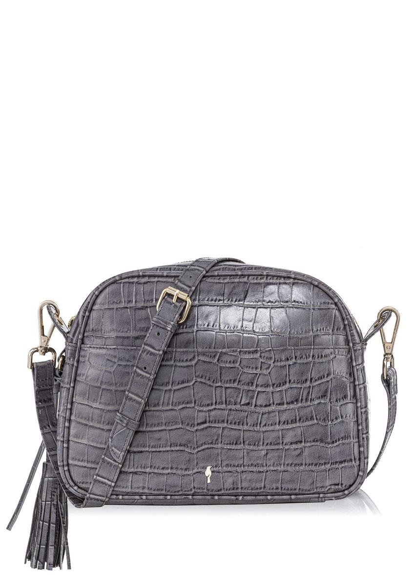 Women's leather shoulder bag croco TORES-0806A-91(W23)-08