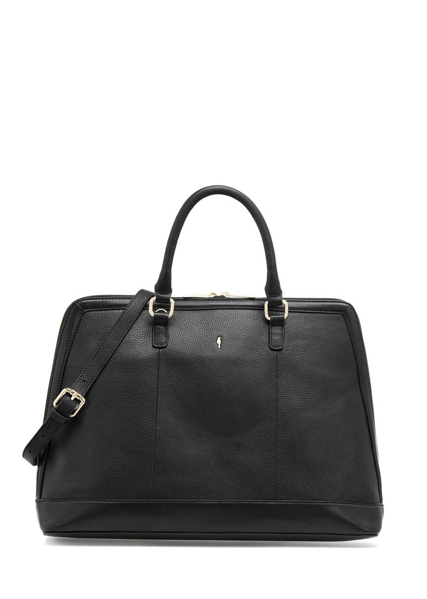 Black elegant leather women's bag TORES-1094-99(W25)-10