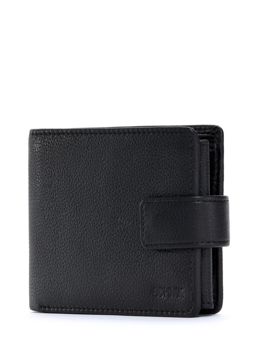 Black men's wallet made of genuine leather PORMS-0631A-99(Z25)