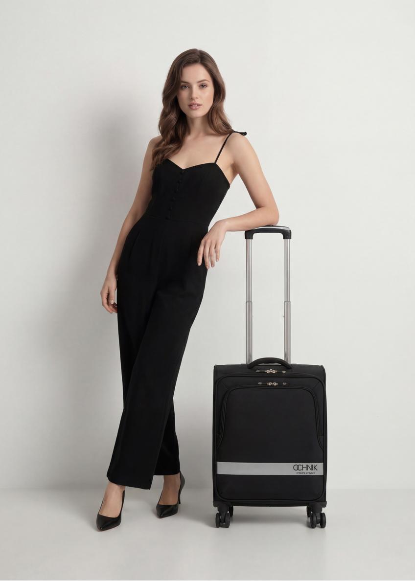 Small suitcase on wheels WALNY-0044-99-19(W26)