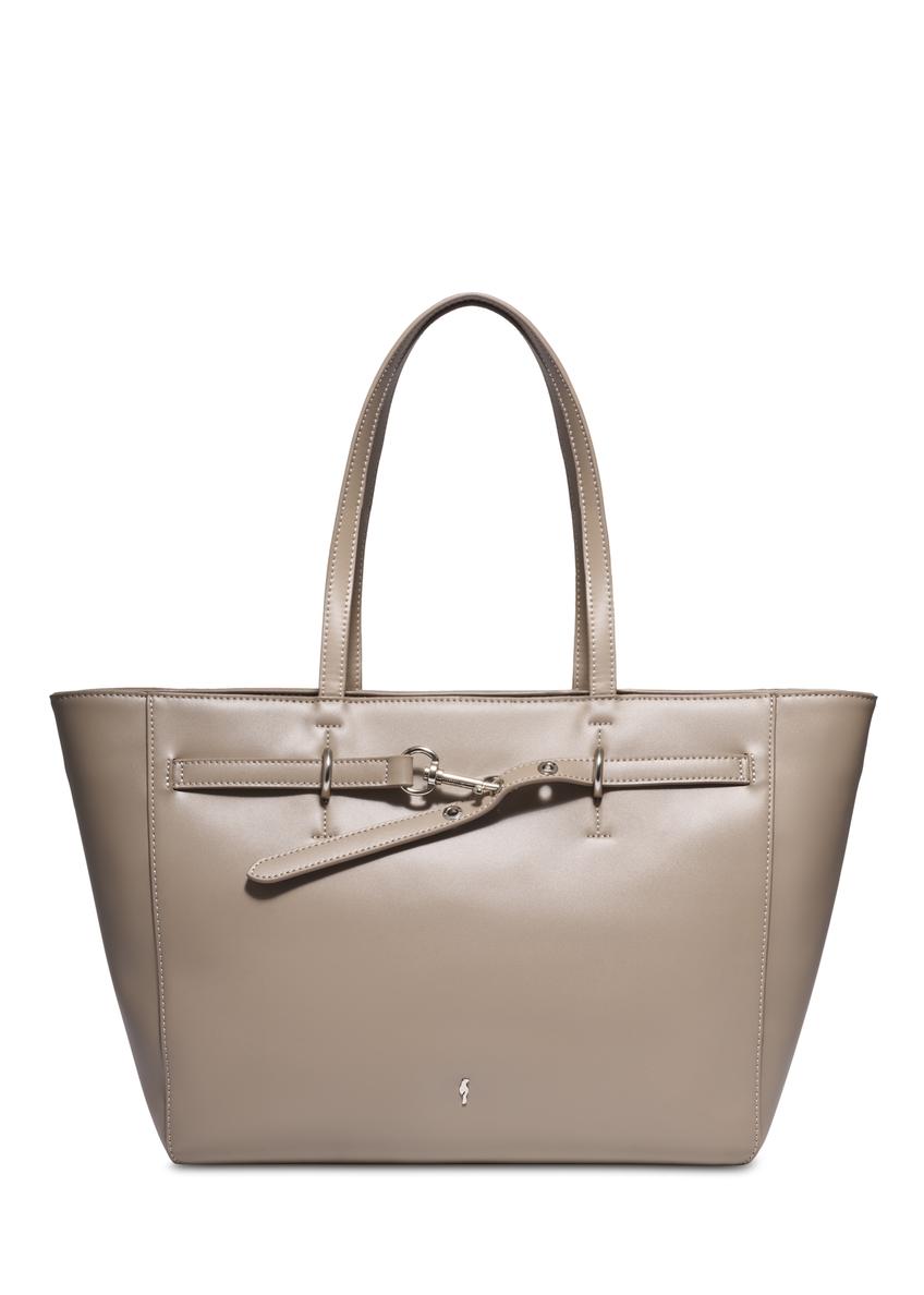 Women's shopper bag in cool beige color TOREC-1340-1K(Z26)