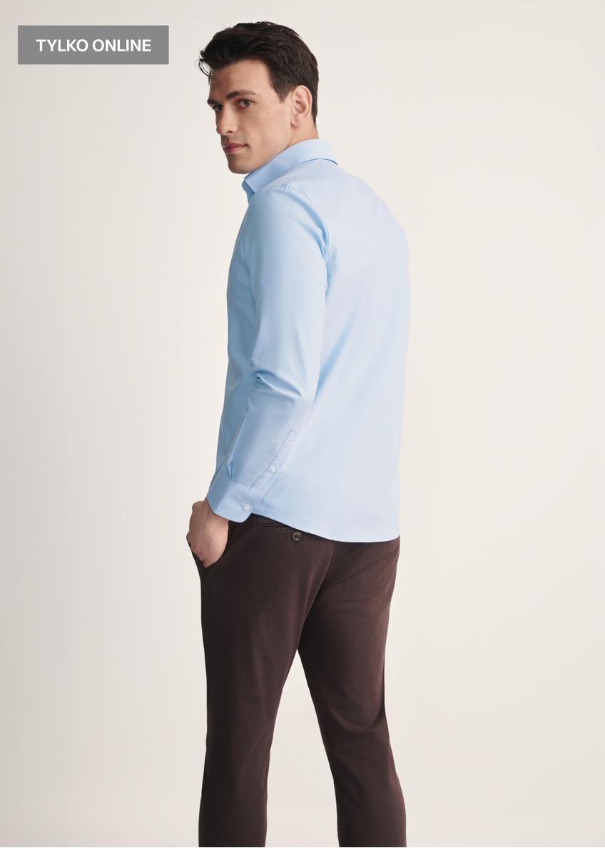 Blue men's shirt KOSMT-0350-62(Z25)