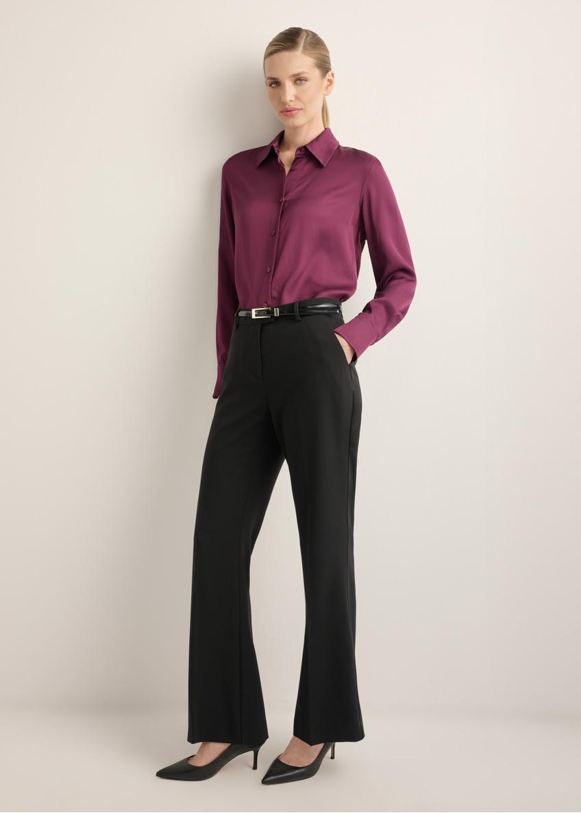 Burgundy women's shirt KOSDT-0172-4D(Z26)