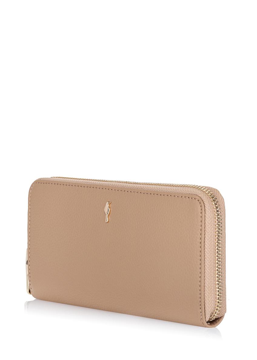 Large beige leather women's wallet PORES-0800C-81(Z23)