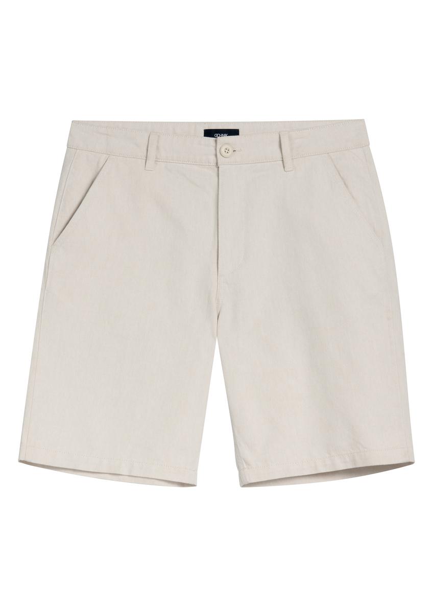 Beige men's shorts SZOMT-0033-1B(W26)