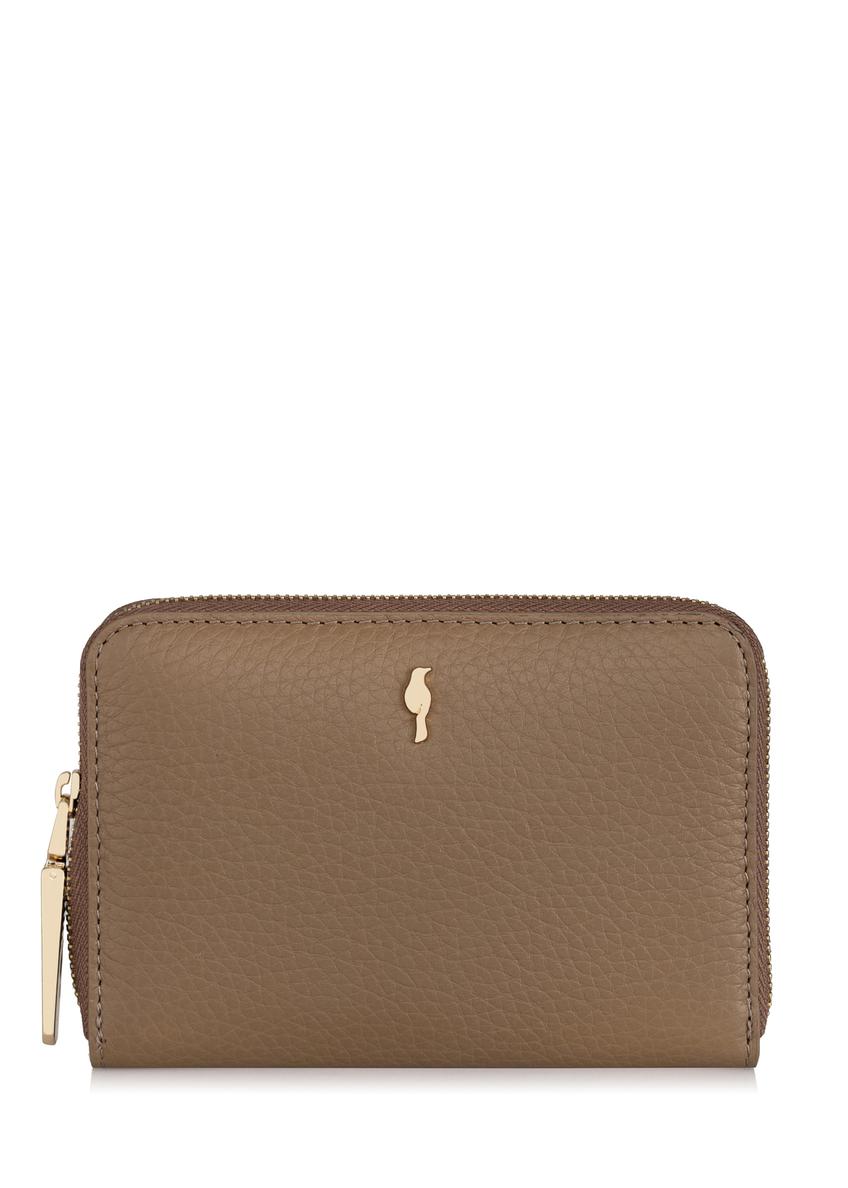 Beige leather women's wallet PORES-0898-81(Z23)-07