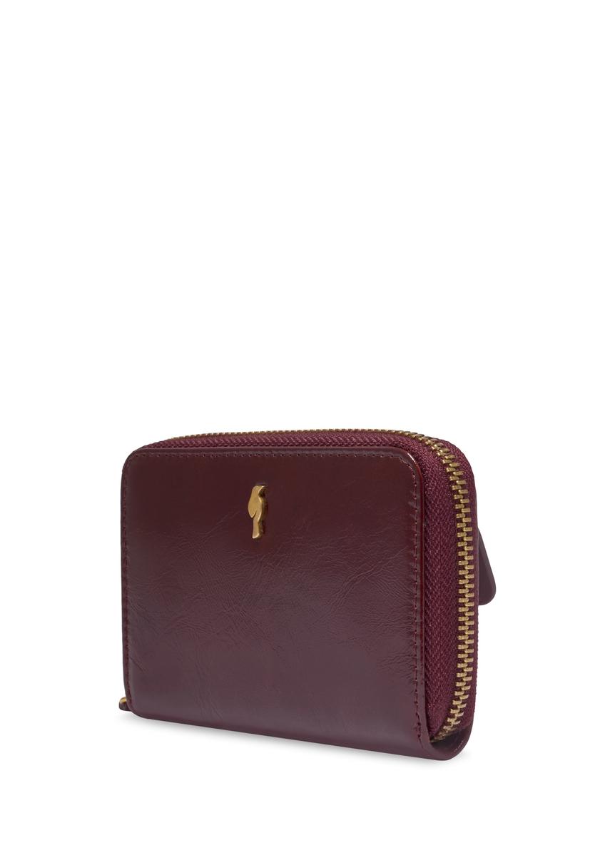 Burgundy small women's wallet PORES-1021-4E(Z26)