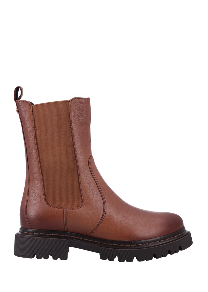 Cognac leather women's Chelsea boots BUTYD-1092-1F(Z26)
