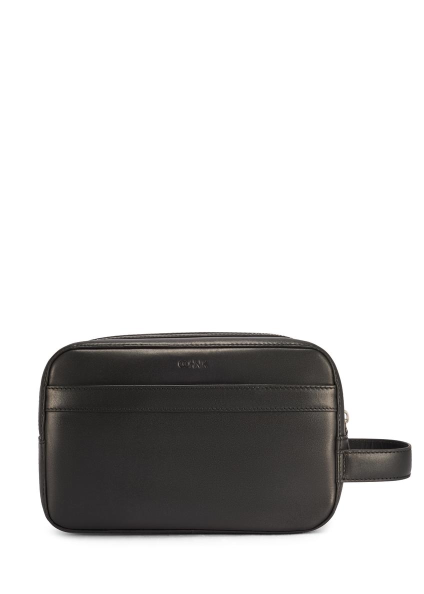 Black leather men's cosmetic bag TORMS-0473-99(Z25)