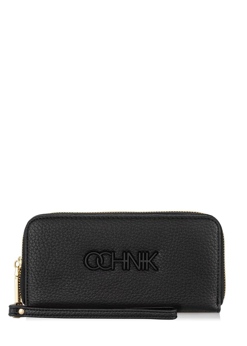 Women's two-compartment black wallet POREC-0376-99(W24)-09