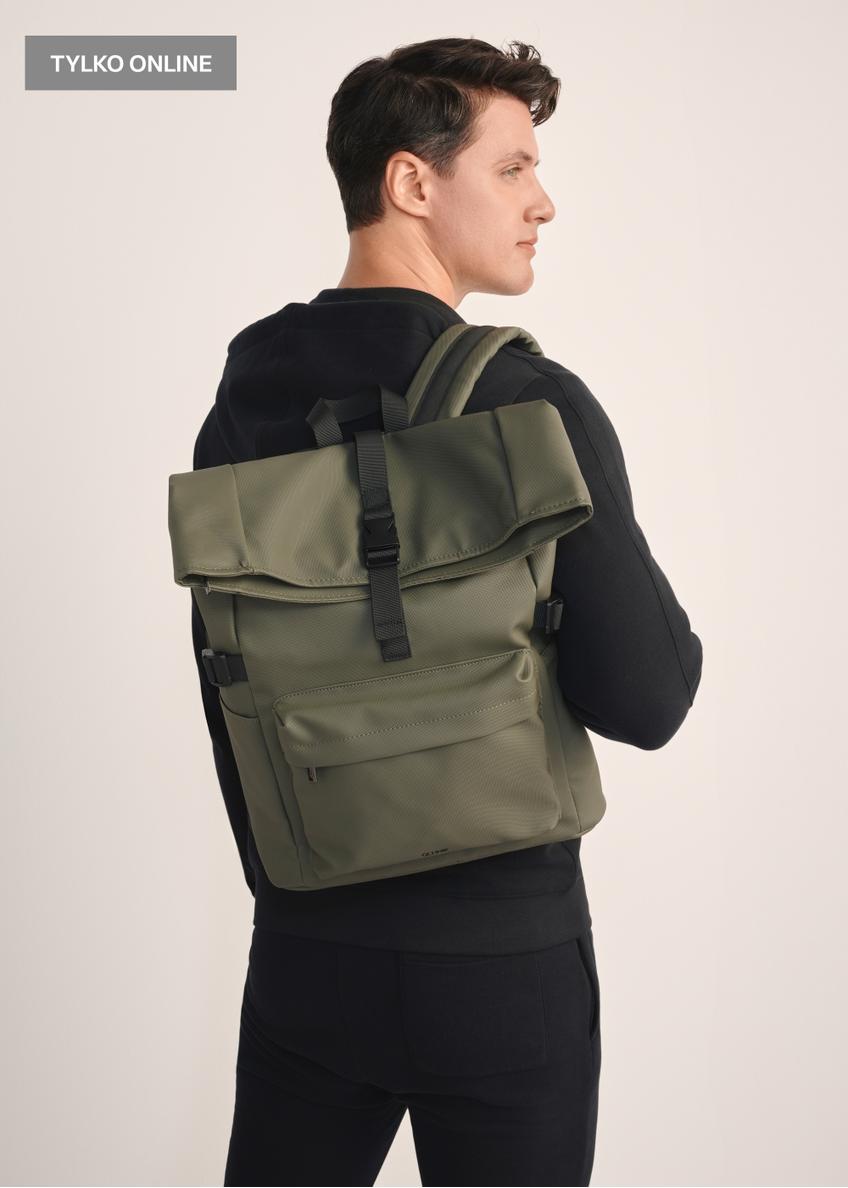 Large khaki backpack PLCMN-0015-55(Z25)
