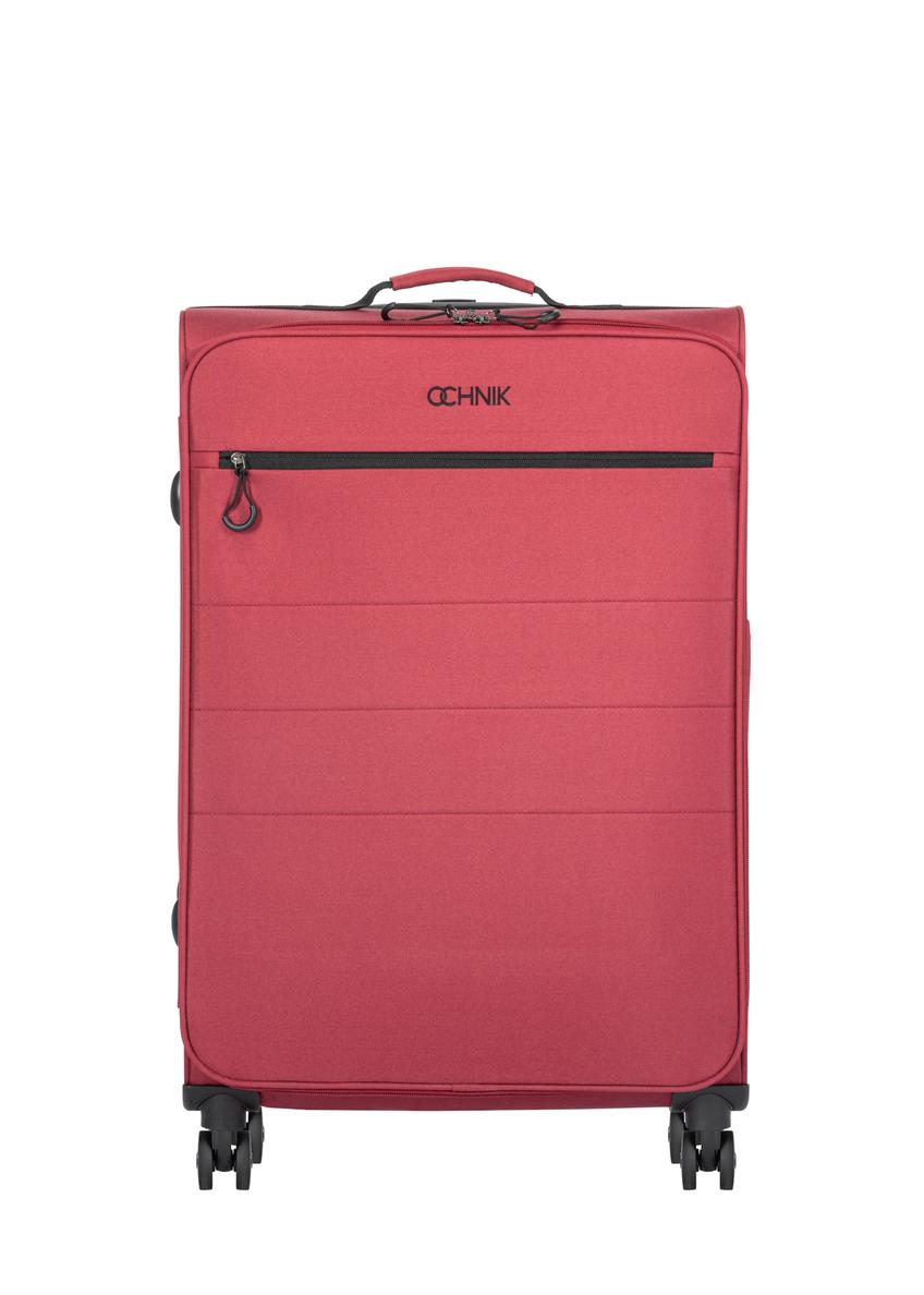 Large suitcase on wheels WALNY-0045-4B-28(W26), front view of the product on a white background.