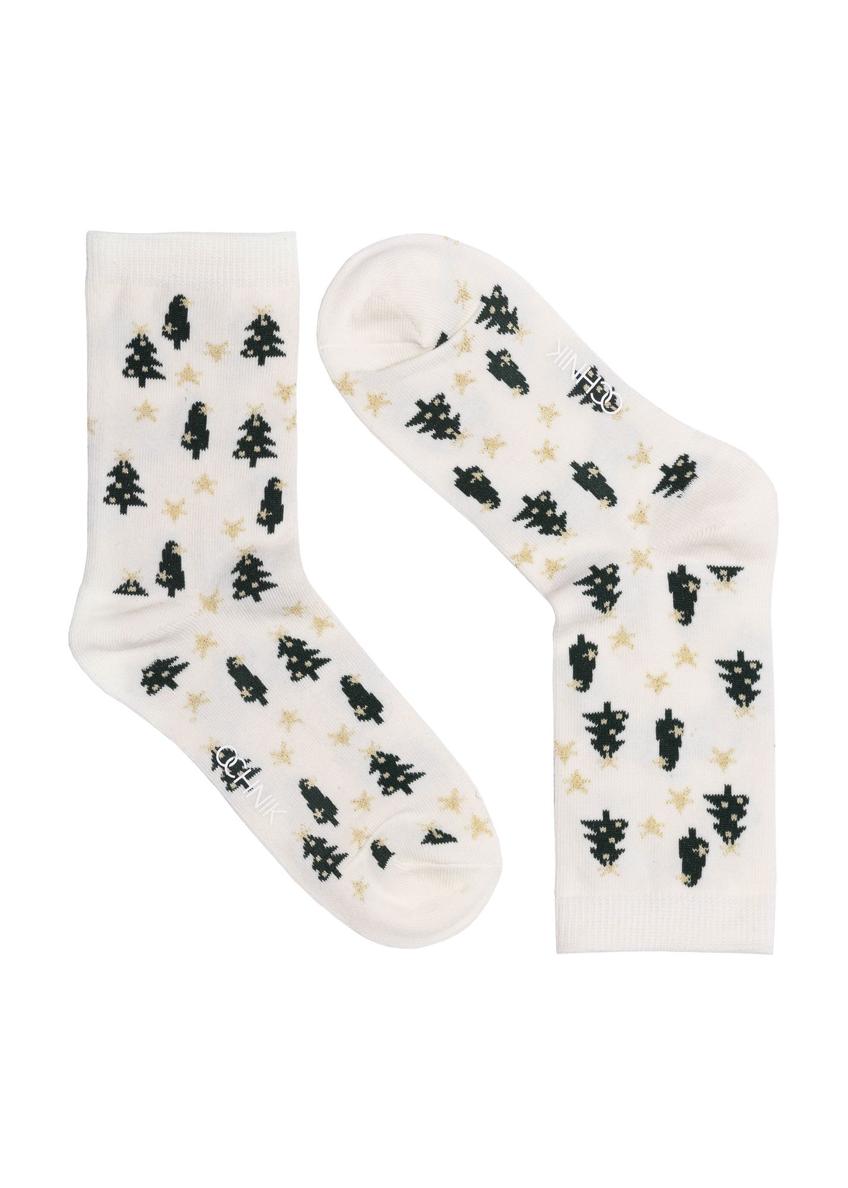 Women's socks with Christmas pattern SKADT-0064-12(Z23)-01
