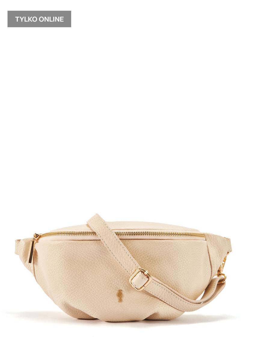 Cream leather women's bag TORES-0894C-12(W25)