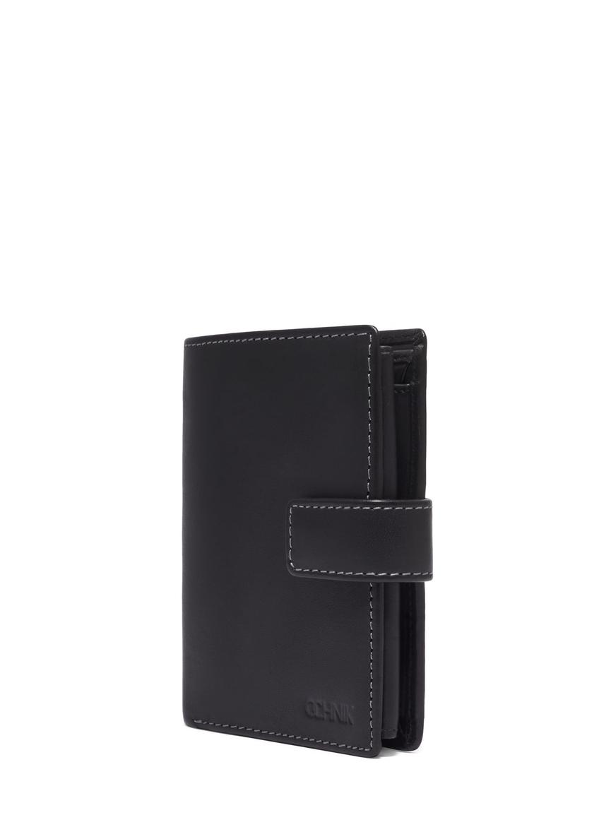 Black large leather men's wallet PORMS-0701-99(Z26)