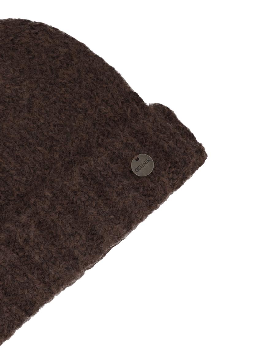Brown women's wool blend hat CZADT-0233-1I(Z26)