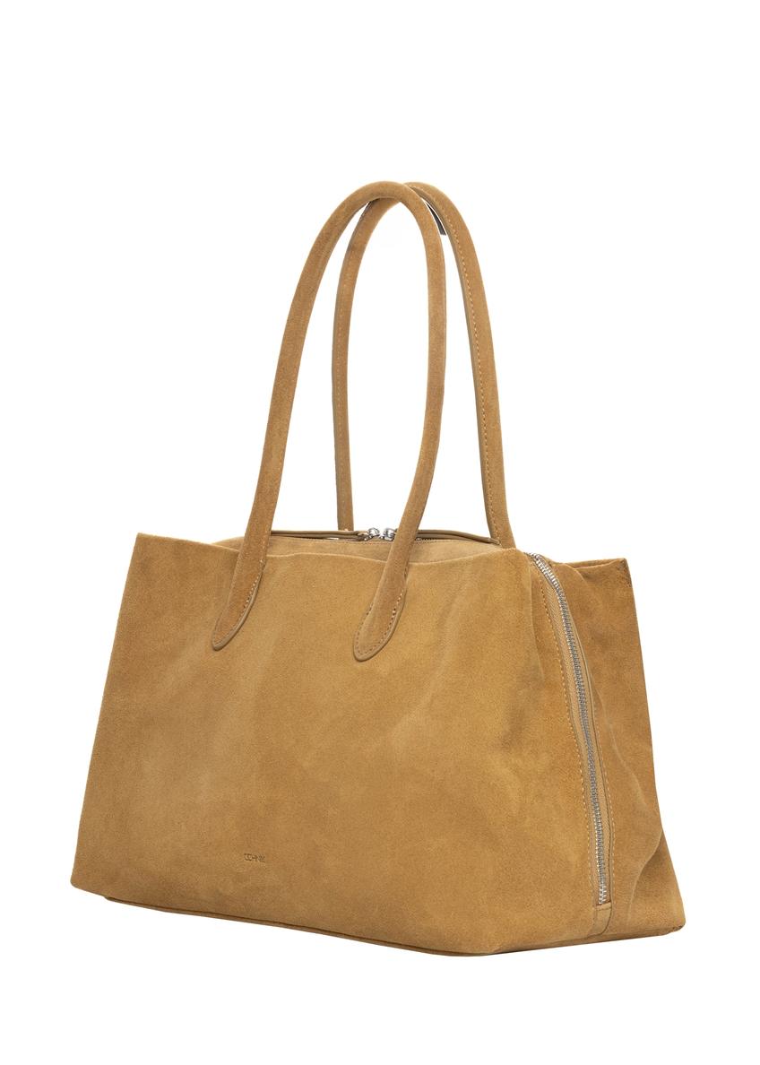 Large suede women's handbag TORES-1310-1B(W26)