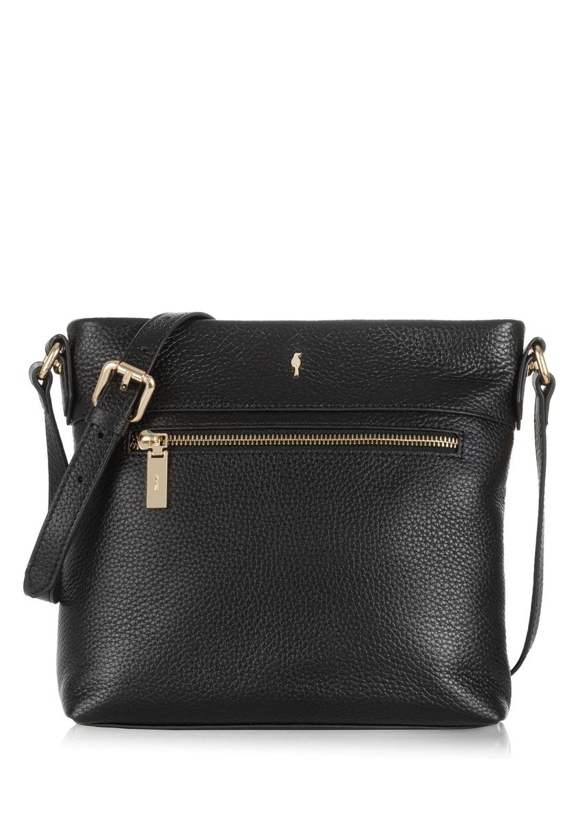 Leather black women's shoulder bag TORES-0896B-99(Z24)-02