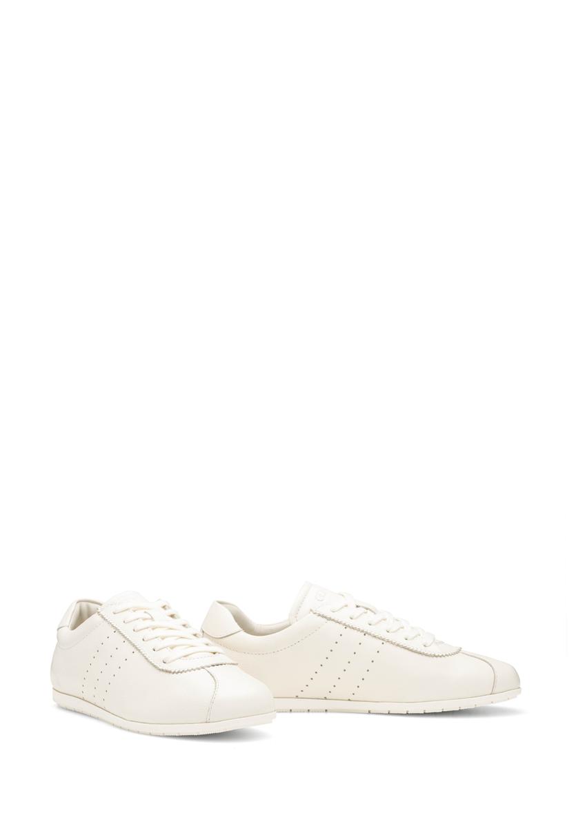 Cream leather women's shoes BUTYD-1261-0B(W26)