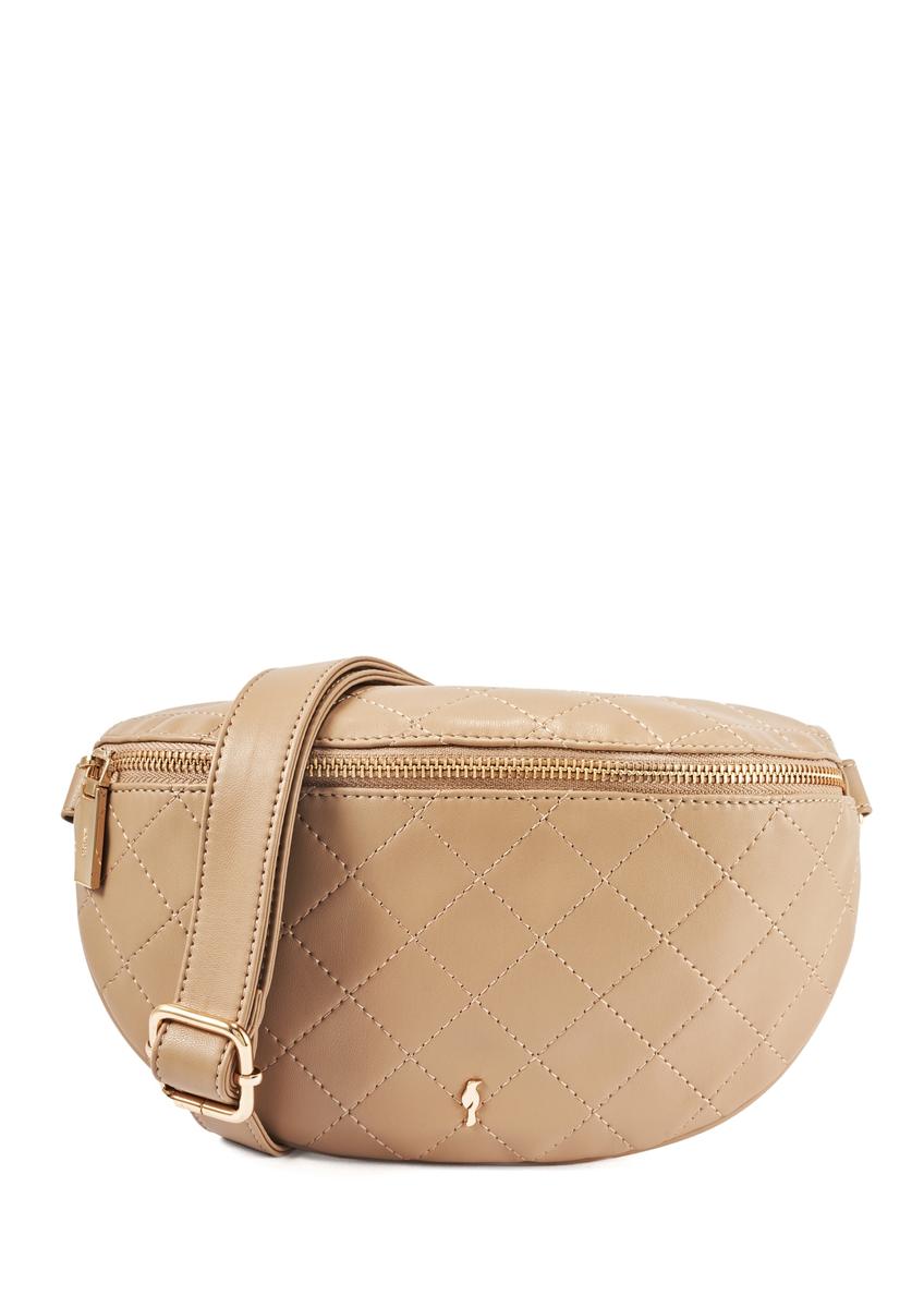 Quilted beige women's bag TOREC-0878B-81(Z25)