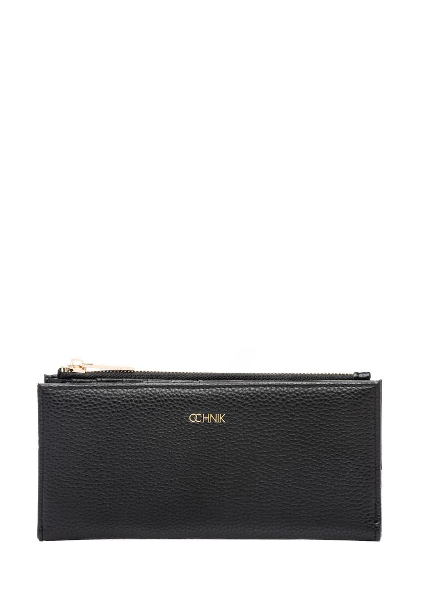 Black women's wallet POREC-0429-99(W26), front product view on white background.