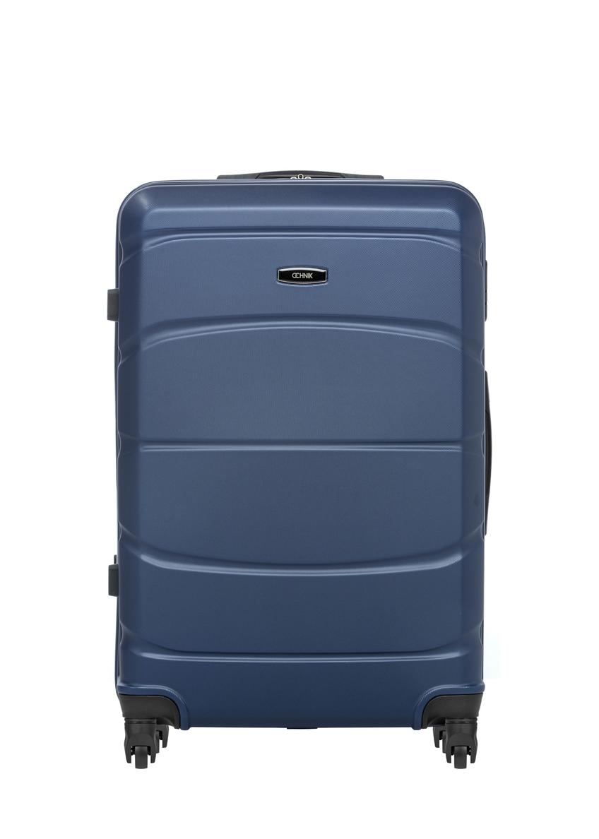 Large suitcase on wheels WALAB-0077-7D-28(W26), front view of the product on a white background.