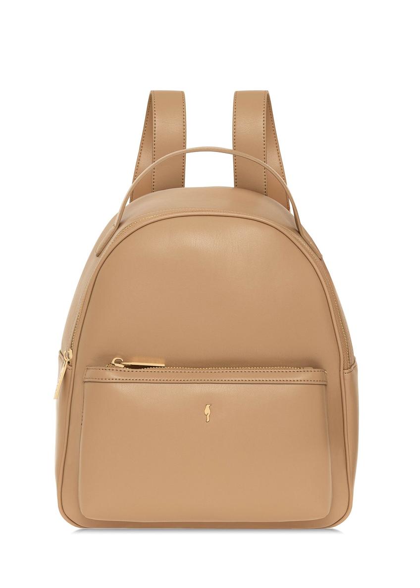 Beige women's medium backpack TOREC-0920A-82(W25)-09