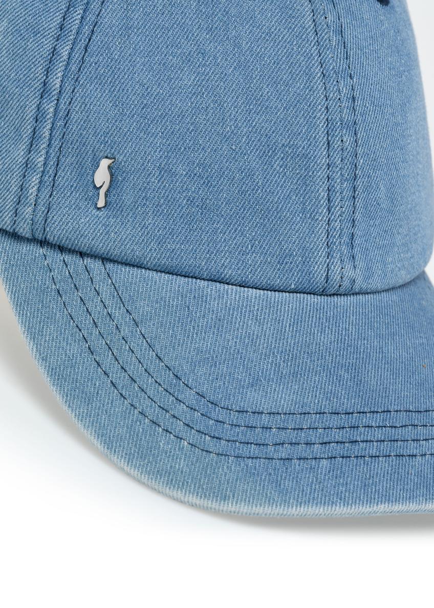 Blue baseball cap with unisex logo CZALT-0014-7H(W26)