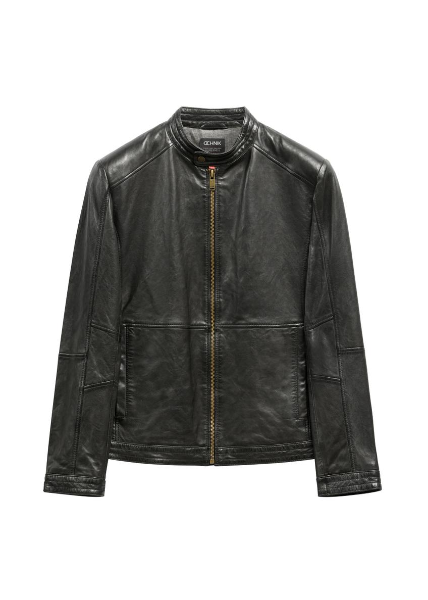 Classic men's leather jacket KURMS-0297-99(KS)