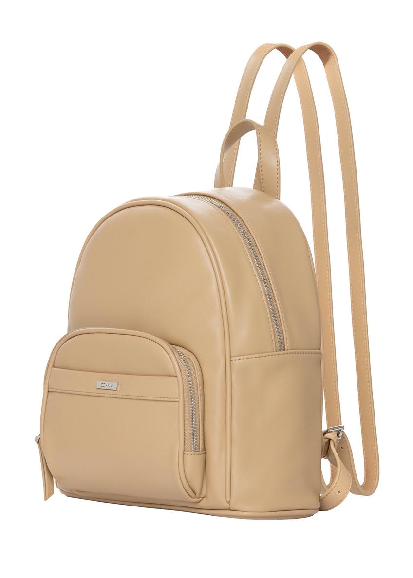 Beige women's backpack TOREC-1263-1B(Z26)