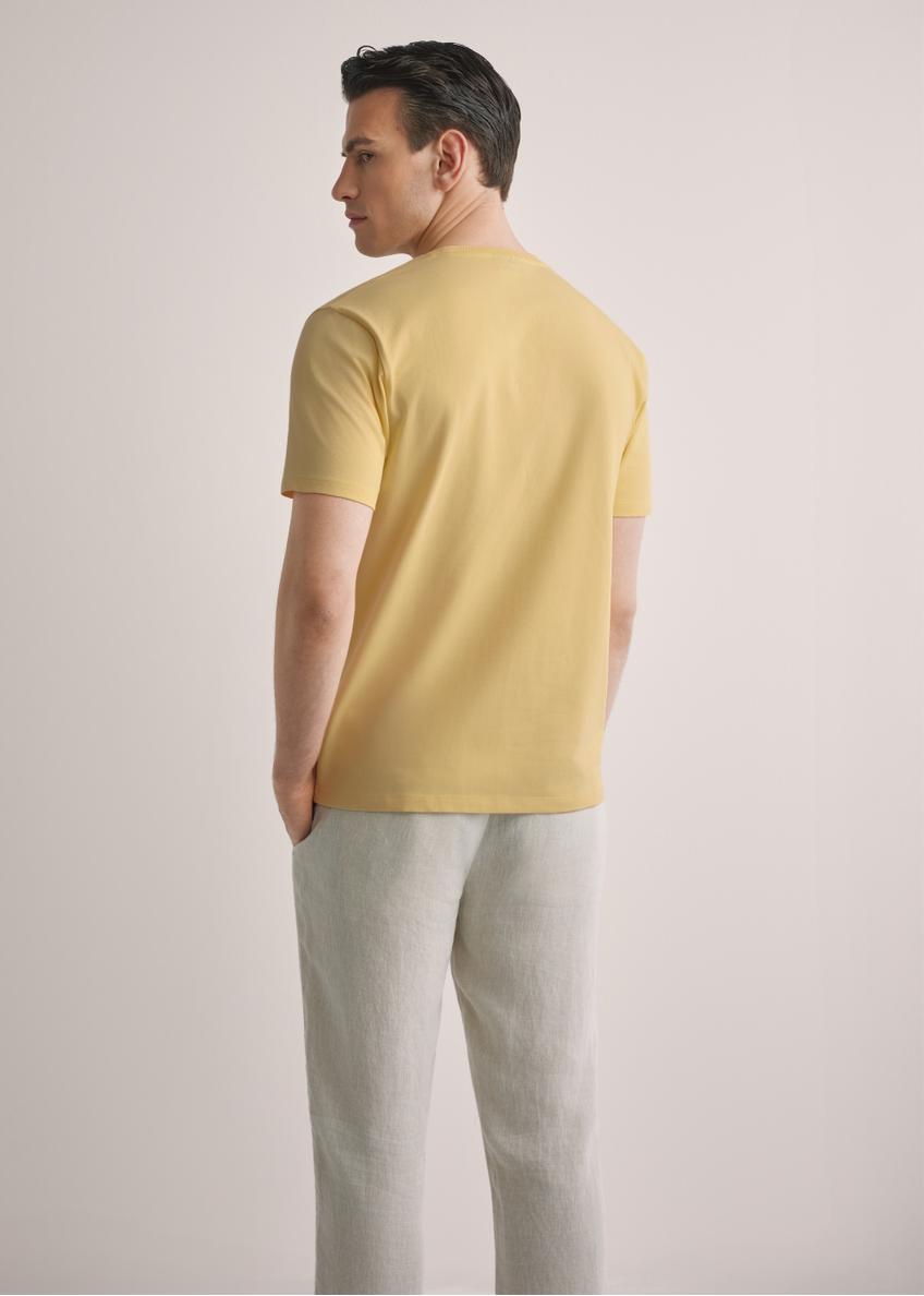 Men's yellow T-shirt TSHMT-0120-2B(W26)