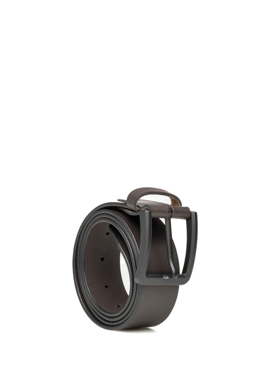 Men's brown leather belt PASMS-0280-1H(W26)