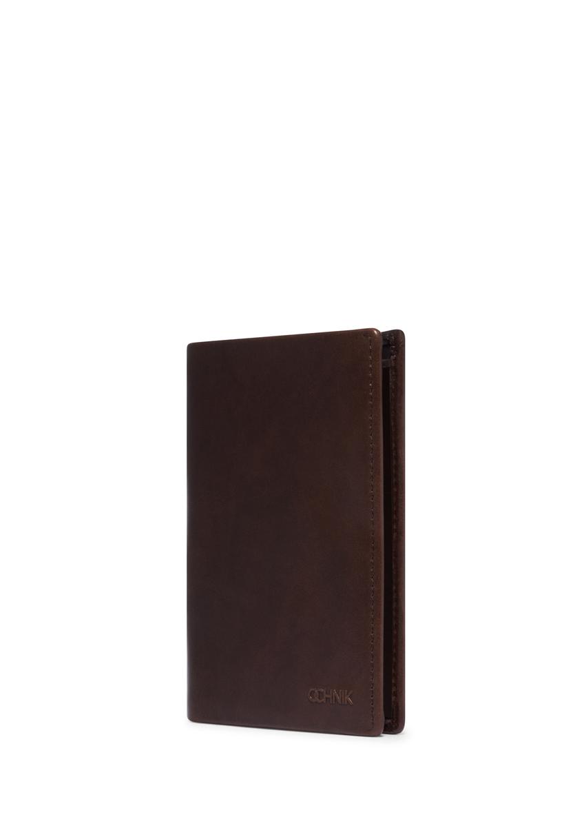 Dark brown leather men's wallet PORMS-0736-1I(Z26)