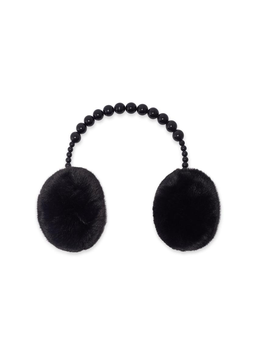 Black women's earmuffs NAUDP-0001-99(Z26), front view of the product on a white background.