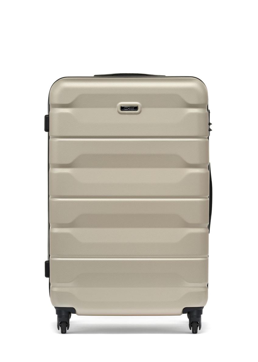 Large suitcase on wheels WALAB-0067-0X-28(W26), front view of the product on a white background.