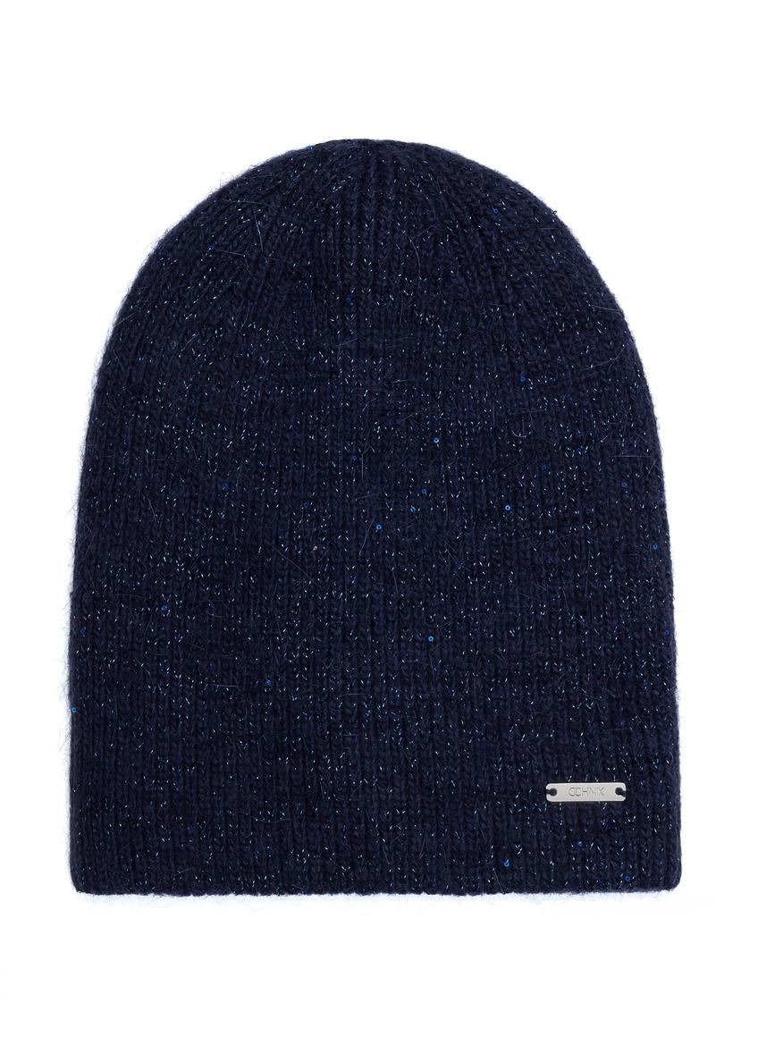 Navy blue women's hat CZADT-0209-69(Z25) - front product view on white background.