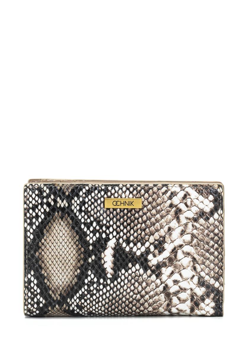 Medium women's leather wallet PORES-0970-86(Z25), front product view on white background.