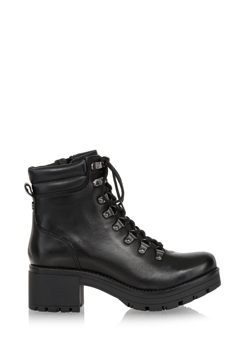 Women's black leather boots BUTYD-1020-99(Z23)-06