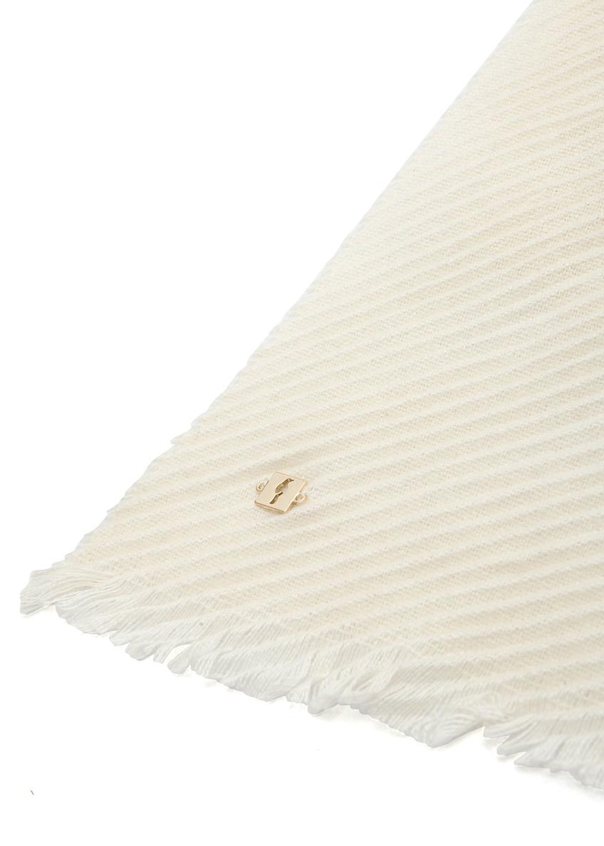 Light cream women's scarf SZADT-0179A-12(Z25)